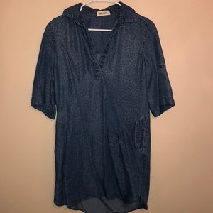 Bella Dahl Cheetah Denim Dress